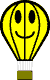 Smilie gelb Heissluftballon