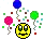 Geburtstagssmilie mit Luftballons